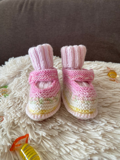 Babyschuhe & -socken Rosa meliert / Rosé