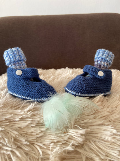 Babyschuhe & -socken Blau / Blau-Türkis meliert