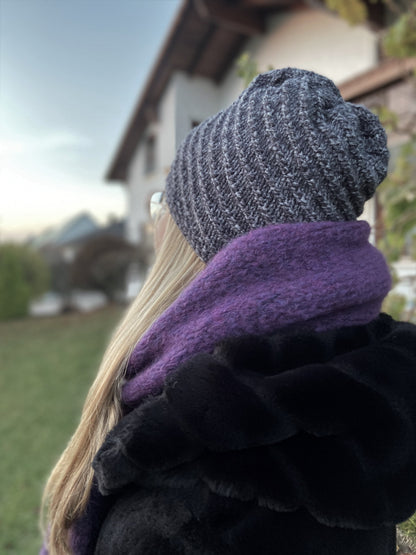 Strickmütze "Spiraleffekt"