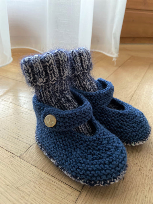 Babyschuhe & -socken Blau / Dunkelblau meliert