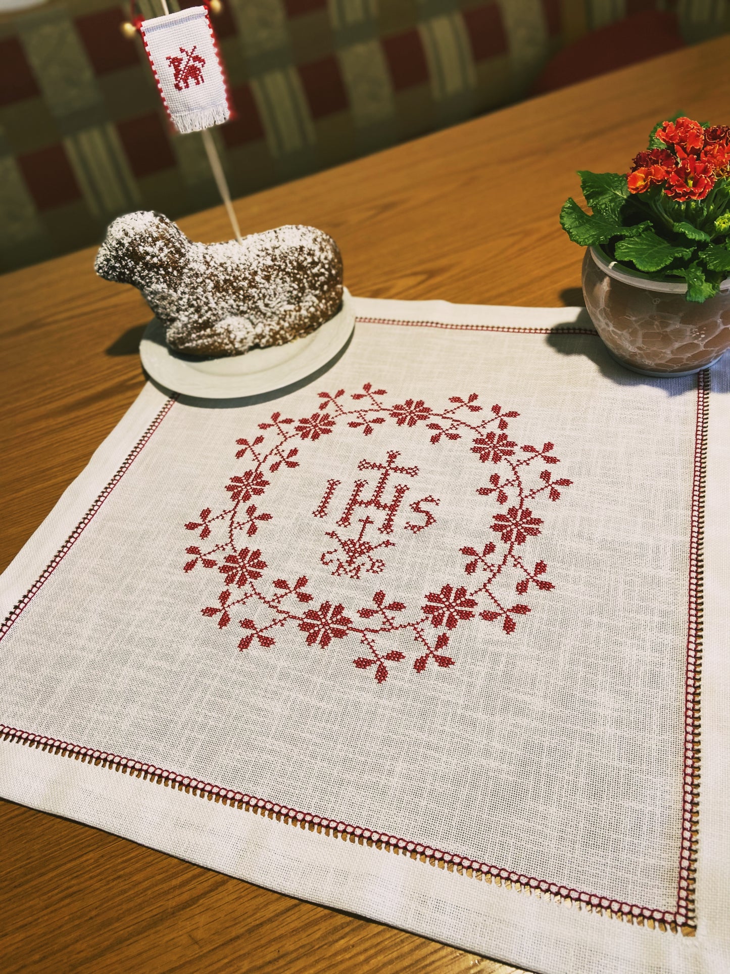 Weihekorbdecke für Ostern