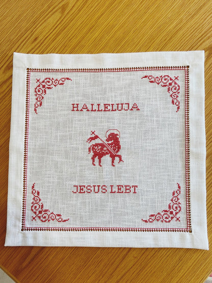 Weihekorbdecke für Ostern